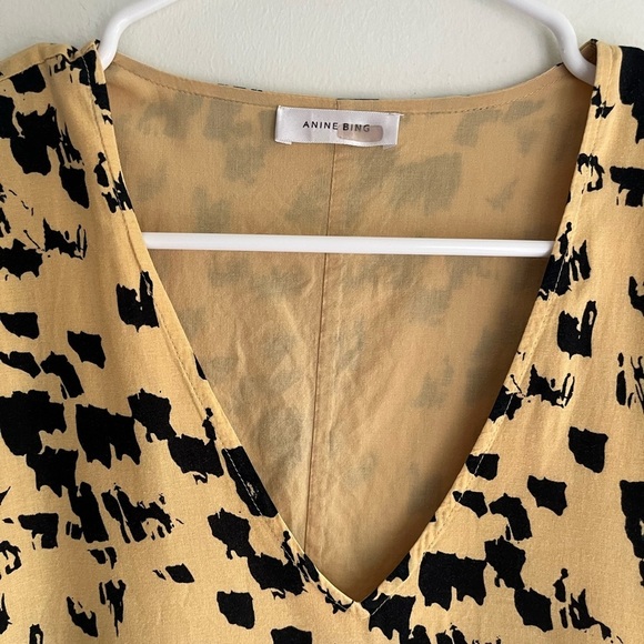 ANINE BING Painterly Leopard Peyton Dress Size XS - Picture 5 of 8